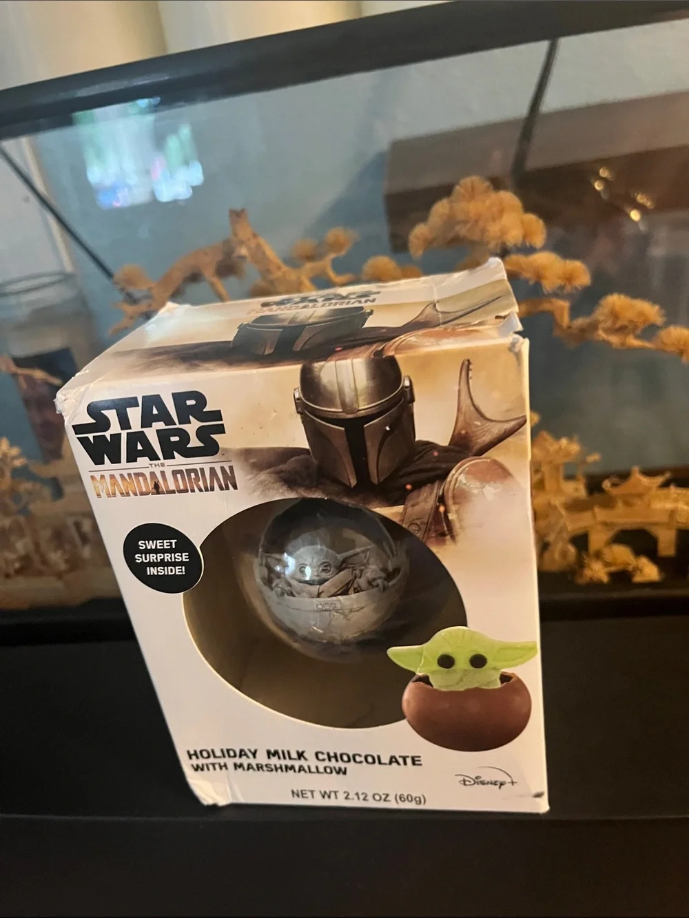 Star Wars The Mandalorian Holiday Chocolate Sphere with Green Grogu Accent